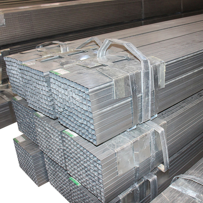 Corrugated Square Tubing Galvanized Steel Pipe Iron Rectangular For Carports